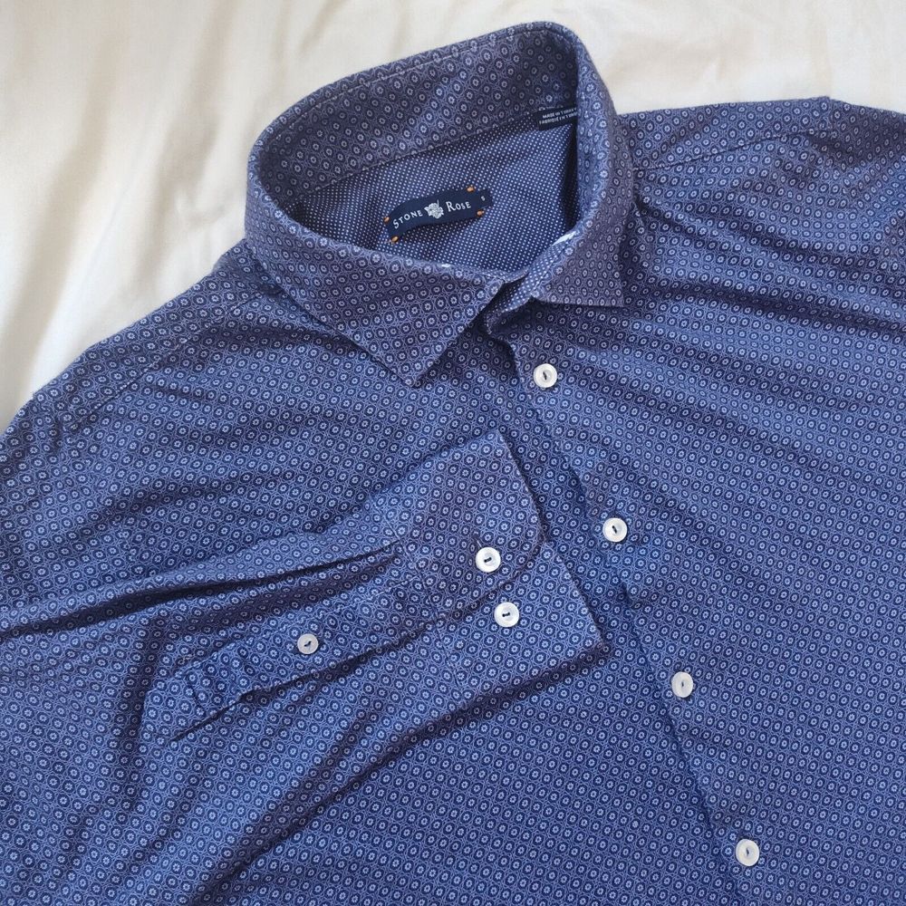 Stone Rose Purple Button Down Long Sleeve‎ Size 5